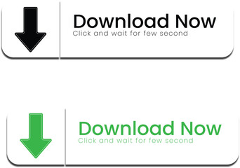 Download Button vector icon. Save cloud icon push button for UI UX, website, mobile application. Download now vector button with 
arrow and click here and wait for few second. Download now.