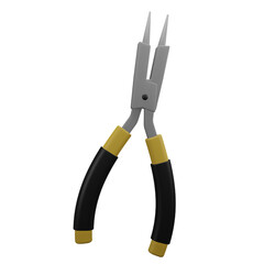 Naklejka premium Pliers 3d Icon, suitable to be used as an additional element in your design