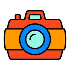 Camera Filled Line Icon