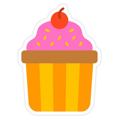 Muffin Sticker Icon