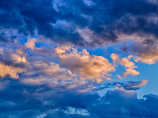 coloful sunset clouds