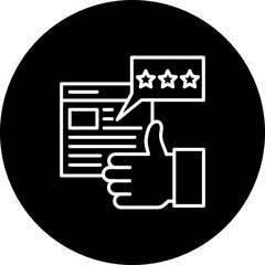 Impression Rate Line Inverted Icon