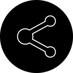 Share Line Inverted Icon