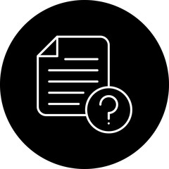 Help Line Inverted Icon