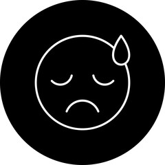 Upset Line Inverted Icon