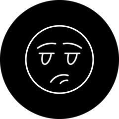 Bored Line Inverted Icon