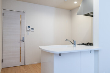 日本の新居アパートのキッチン
