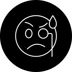 Monocle Line Inverted Icon