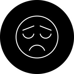 Obraz premium Frown Line Inverted Icon