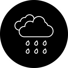 Rain Line Inverted Icon