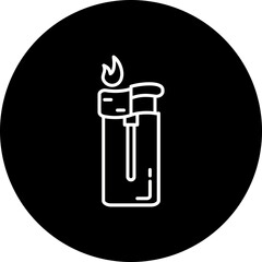 Lighter Line Inverted Icon