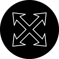 Maximize Line Inverted Icon