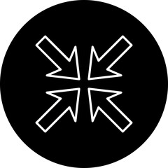 Minimize Line Inverted Icon