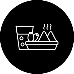 Iftar Line Inverted Icon