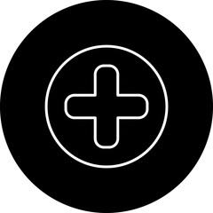 Fototapeta premium Plus Line Inverted Icon