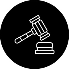 Law Line Inverted Icon