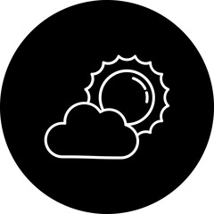 Sunny Line Inverted Icon