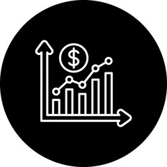 Grow Up Line Inverted Icon
