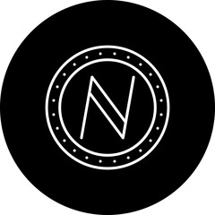 Namecoin Line Inverted Icon