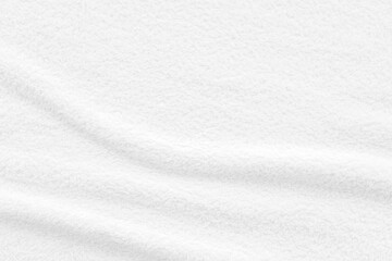 White towel, Fabric soft wave texture background, Soft image.