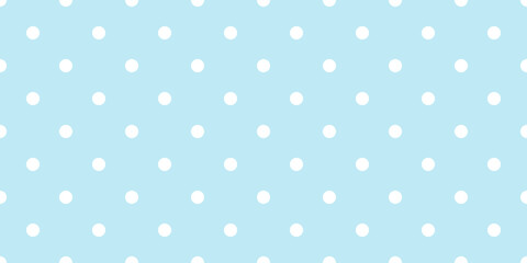 Blue polka dot seamless pattern © natrot