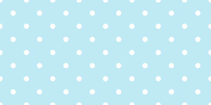 Blue polka dot seamless pattern