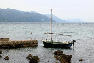 sloop in Orebic, peninsula Peljesac, Croatia