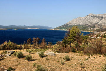 view near Orebic, peninsula Peljesac, Croatia