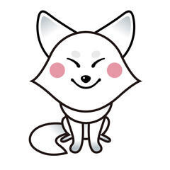 キタキツネ・白
