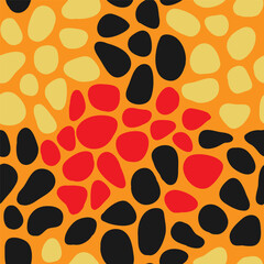 Universal seamless pattern. Multicolored geometric ornaments. Cells, cobblestones, paving stones. Texture for scrapbooking, wrapping paper, textiles, home decor.