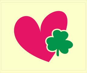ST Patricks Day Heart Design