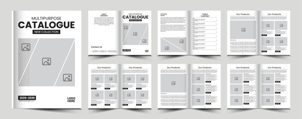 Product catalog or catalogue template design	