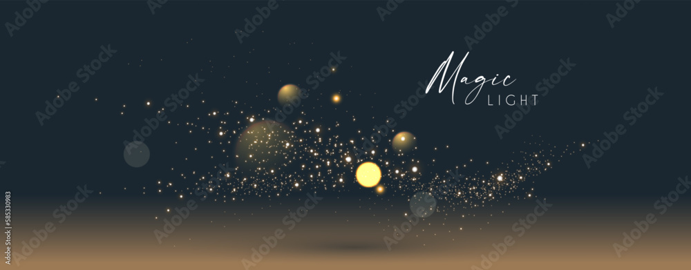 Wall mural soft bokeh. elegant vector light effect. fluid color and blur trendy screen design