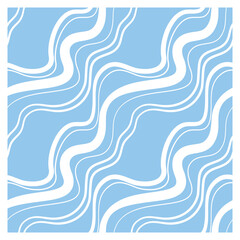 Seamless pattern with infinity waves. Design for backdrops with sea, rivers or water texture.