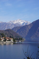 Fototapeta na wymiar Mountains around lake Como in Italy