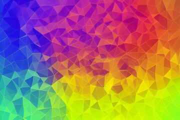 Fototapeta premium Abstract background of colorful polygons. Vector Illustration.