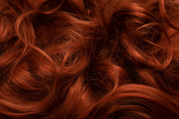 Red hair as a background.