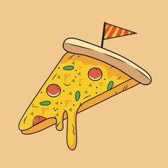 illustration of a pizza.pizza slice icon vector stock.pizza vector illustration.