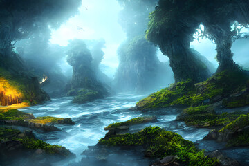 waterfall in the forest