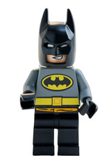 Fototapeta premium Dortmund - Deutschland 26. März 2023 Lego Minifigure Batman mit Maske