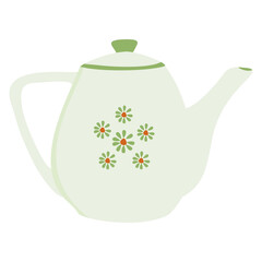 teapot with green tea