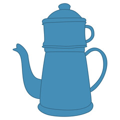 teapot isolated on white