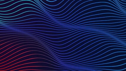 Abstract Digital Line Wave background, Technology Background