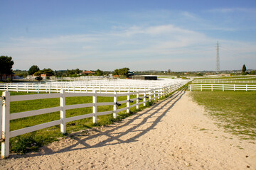 horse riding area at the horse farm