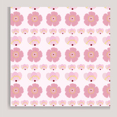 Cherry blossom seamless flower pattern.