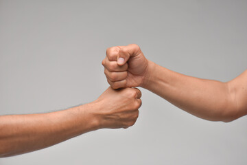 The touch of a person's hands is a way of communicating with each other.