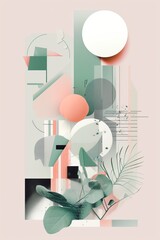 Spring with a minimalist design, pastel colors, and geometric shapes that make for a clean aesthetic. The attention to detail is impeccable. Generative AI