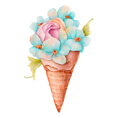Flower Ice Cream Sublimation Bundle
