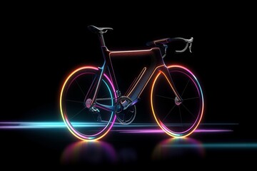 racing bicycle, bicycle, bike, wheel, sport, cycle, pedal, vintage, white, old, transport, illustration,  generative ai