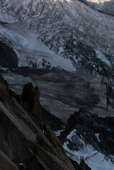 View on glacier in Alps